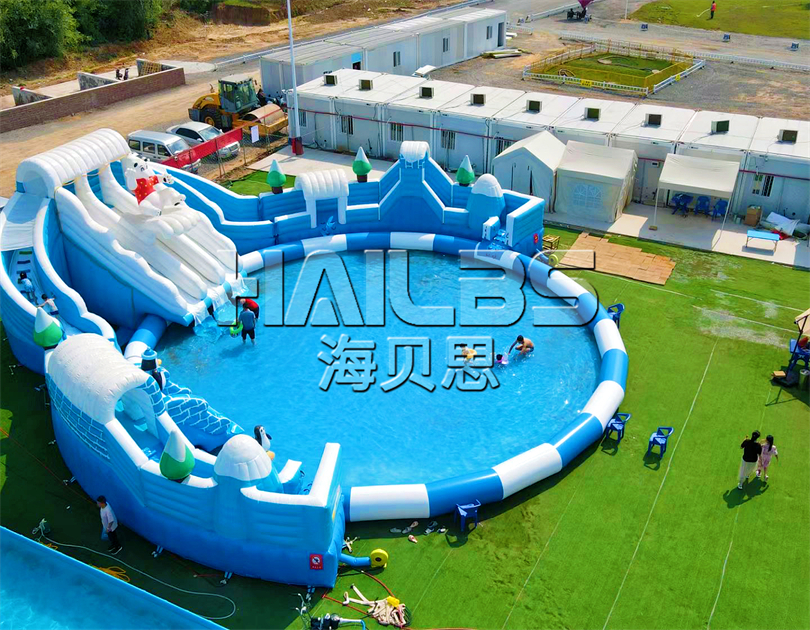 山西晉城無動力樂園水上設備安裝完成