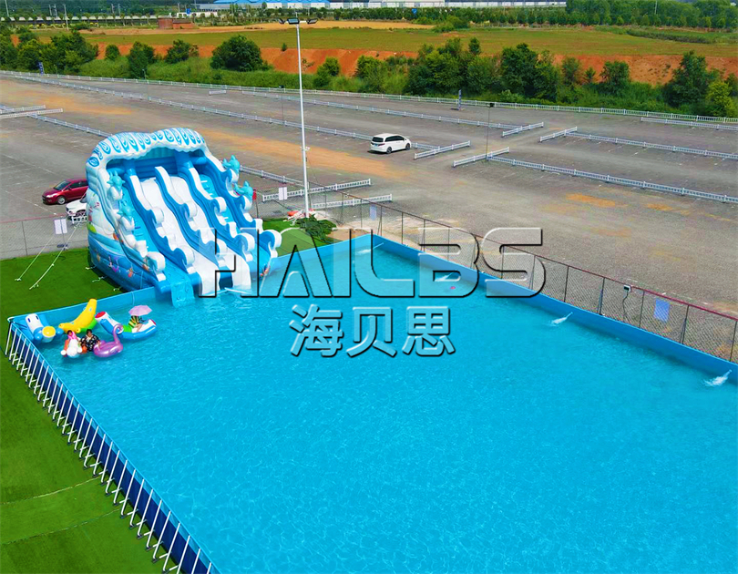 山西晉城無動力樂園水上設備安裝完成