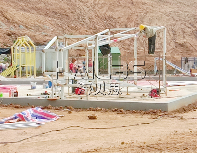 湖北黃岡無動(dòng)力樂園施工現(xiàn)場