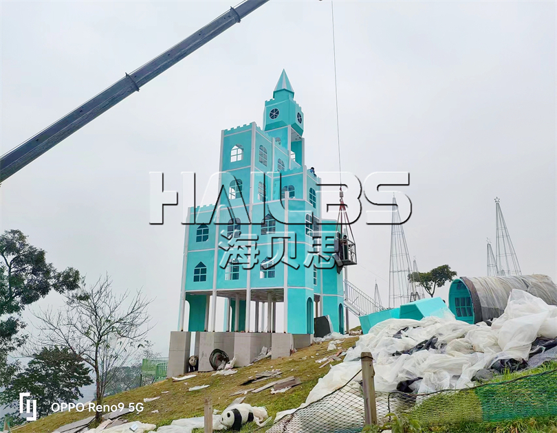 重慶北碚無動(dòng)力親子樂園施工現(xiàn)場